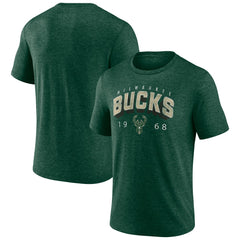 Milwaukee Bucks Backboard Tri-Blend T-Shirt On Sale