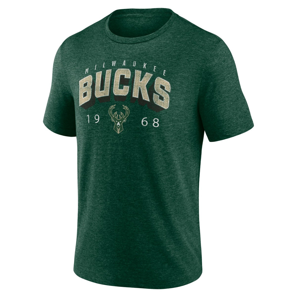 Milwaukee Bucks Backboard Tri-Blend T-Shirt On Sale