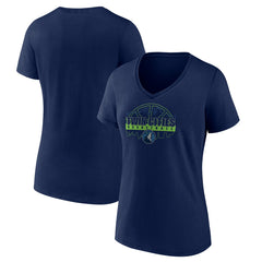 Minnesota Timberwolves Women's Core Hometown Launch V-Neck T-Shirt New