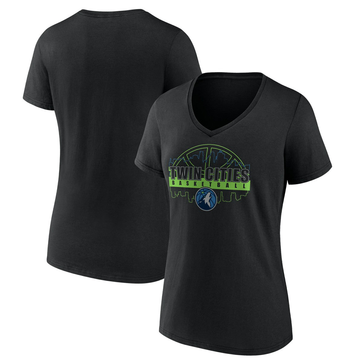 Minnesota Timberwolves Women's Core Hometown Launch V-Neck T-Shirt Outlet