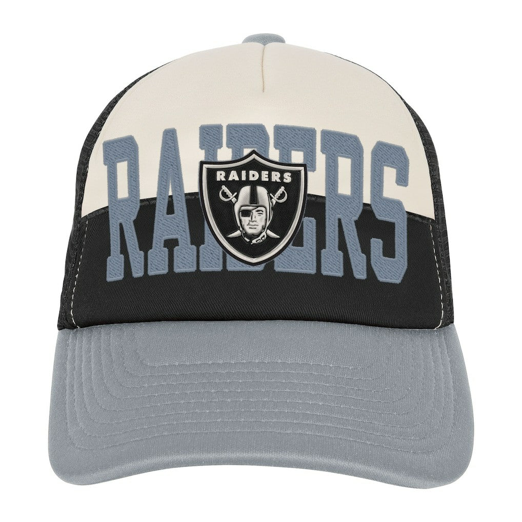 Las Vegas Raiders  Youth Modern Fan Trucker Adjustable Hat