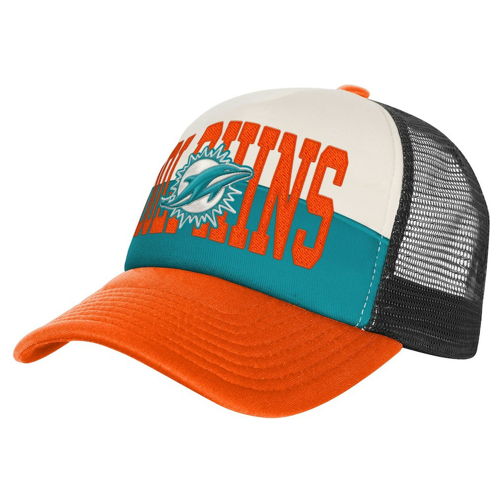 Miami Dolphins  Youth Modern Fan Trucker Adjustable Hat