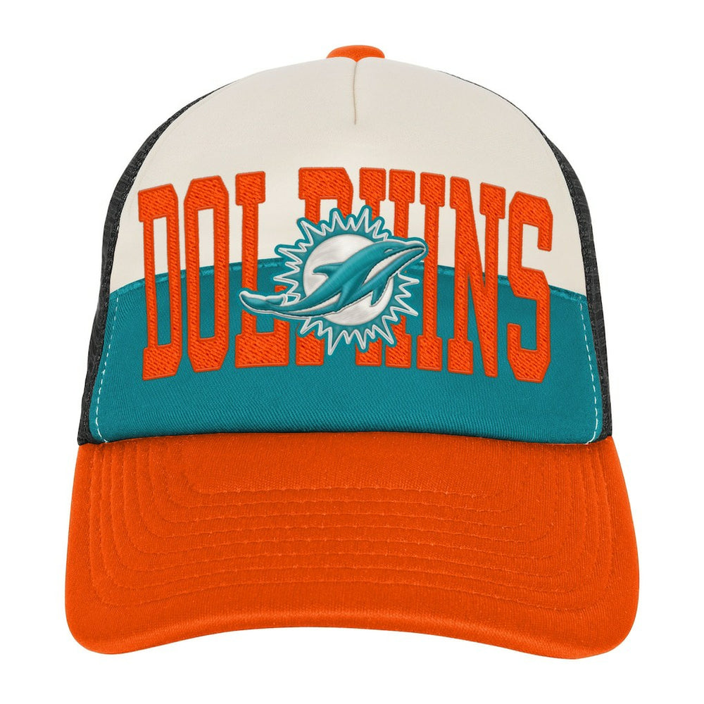 Miami Dolphins  Youth Modern Fan Trucker Adjustable Hat