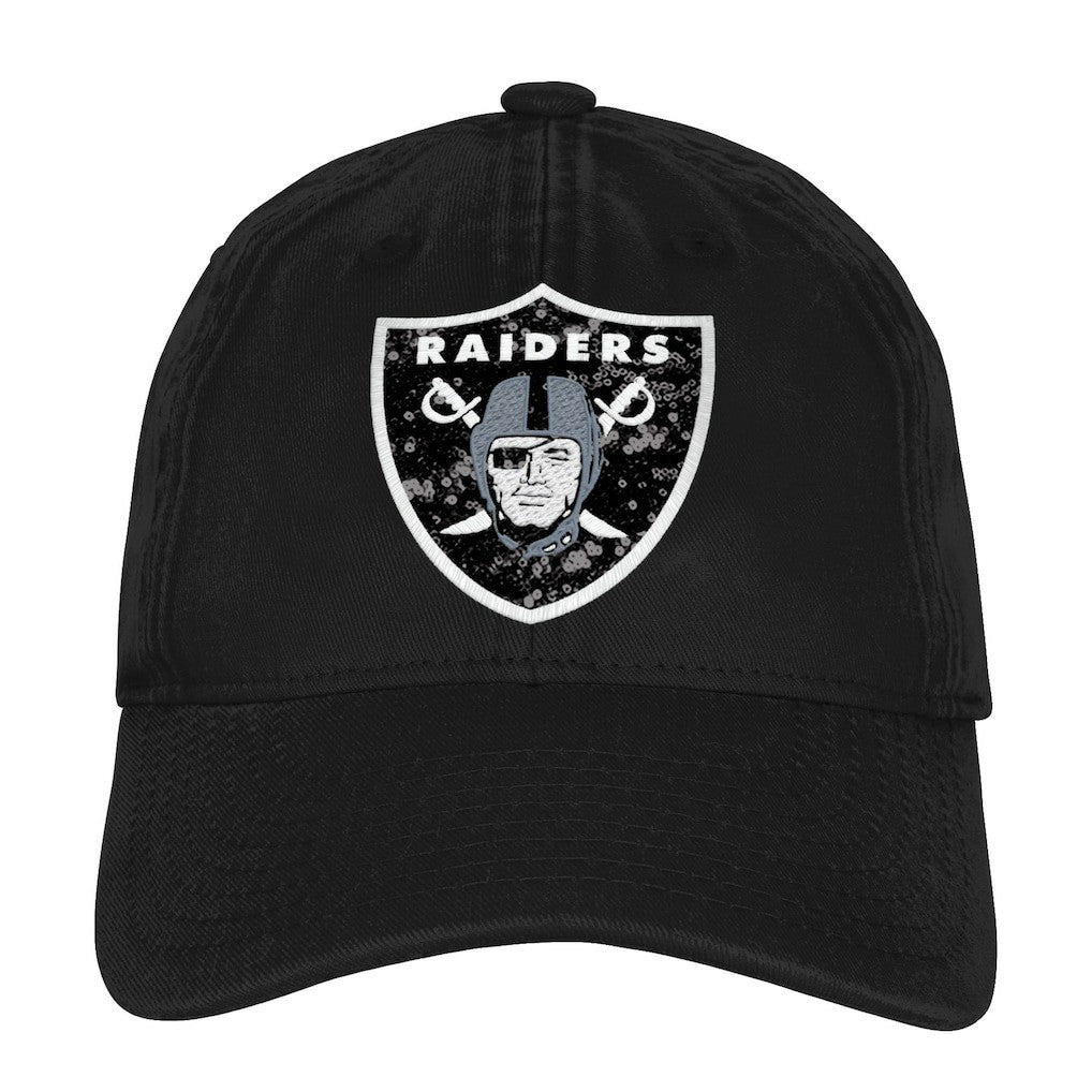 Las Vegas Raiders  Outerstuff Girls Youth Gridiron Adjustable Hat