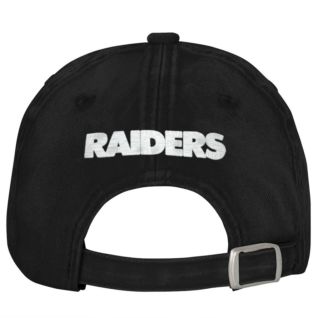 Las Vegas Raiders  Outerstuff Girls Youth Gridiron Adjustable Hat