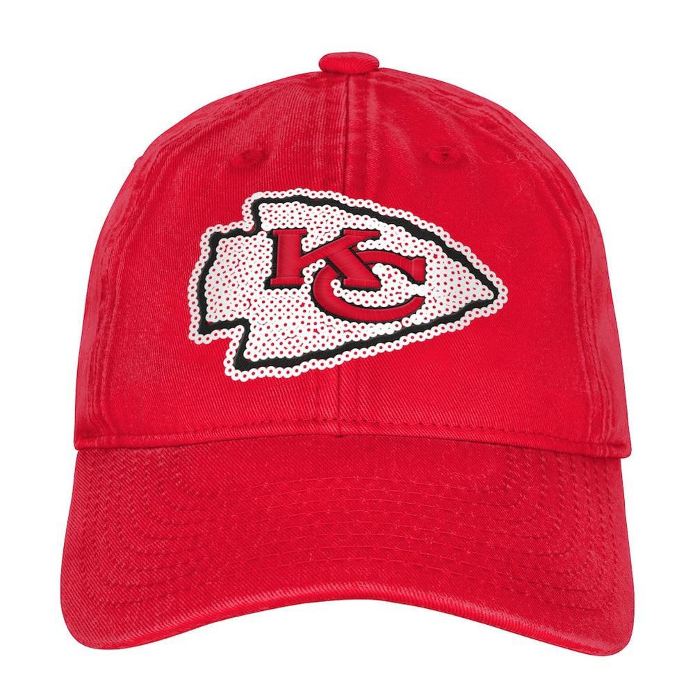 Kansas City Chiefs  Outerstuff Girls Youth Gridiron Adjustable Hat