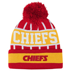 Kansas City Chiefs  Outerstuff Youth Go Fast Cuffed Knit Hat with Pom