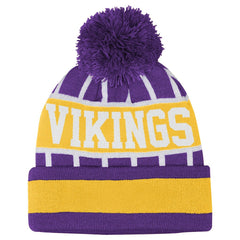 Minnesota Vikings  Outerstuff Youth Go Fast Cuffed Knit Hat with Pom