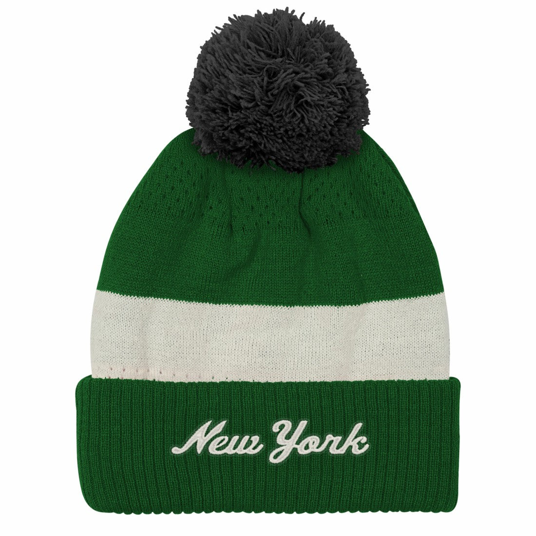 New York Jets  Outerstuff Youth Modern Fan Cuffed Knit Hat with Pom