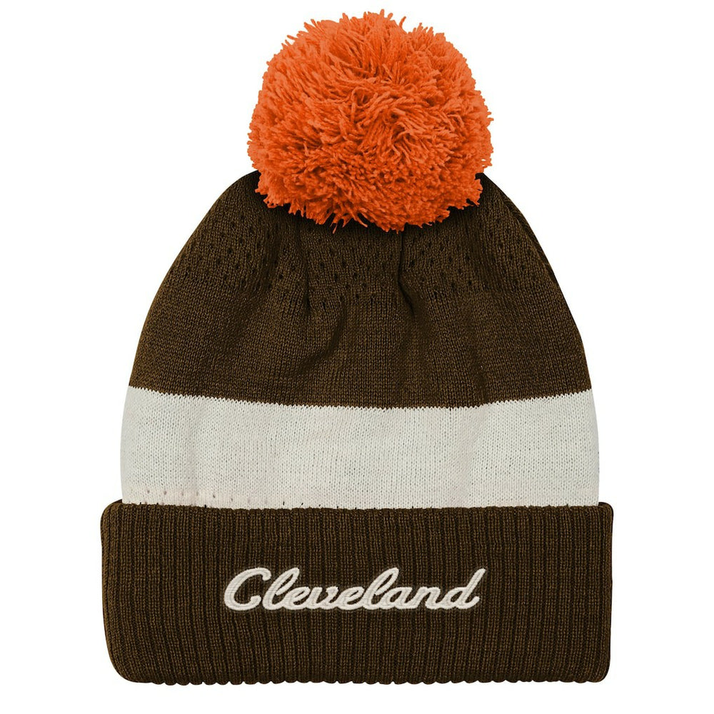 Cleveland Browns  Outerstuff Youth Modern Fan Cuffed Knit Hat with Pom