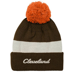 Cleveland Browns  Outerstuff Youth Modern Fan Cuffed Knit Hat with Pom