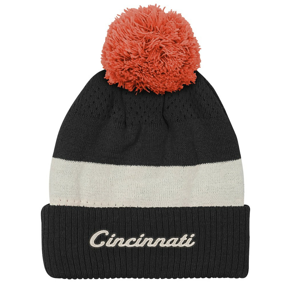 Cincinnati Bengals  Outerstuff Youth Modern Fan Cuffed Knit Hat with Pom