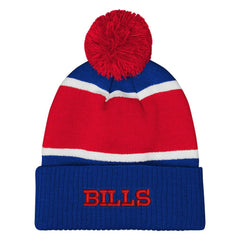 Buffalo Bills  Outerstuff Girls Let's Play Cuffed Knit Hat with Pom