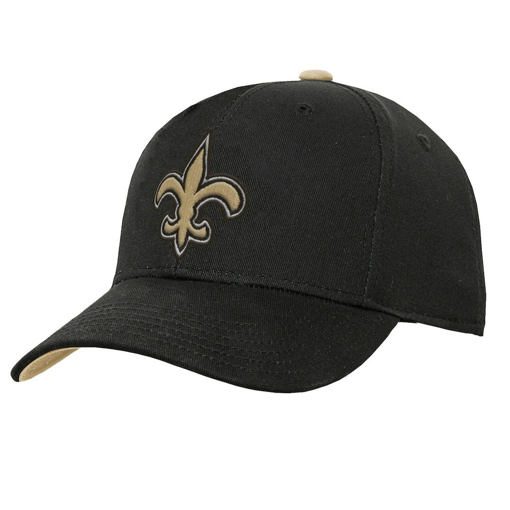 New Orleans Saints  Outerstuff Youth Team Pre-Curved Adjustable Hat