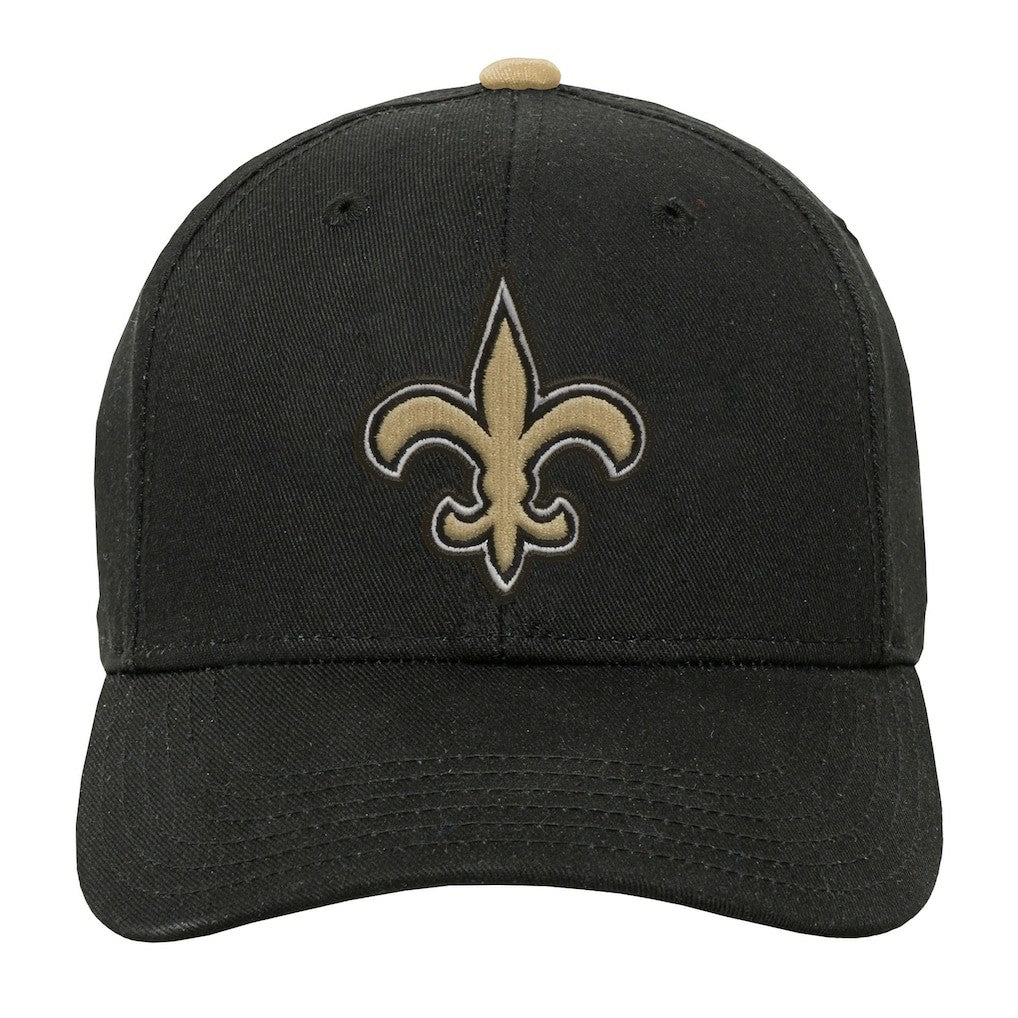 New Orleans Saints  Outerstuff Youth Team Pre-Curved Adjustable Hat