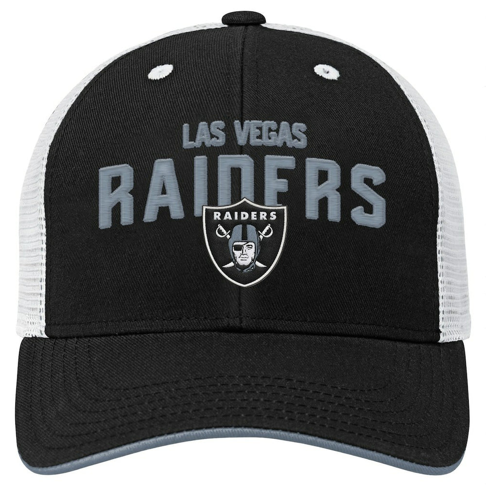 Las Vegas Raiders  Outerstuff Youth Core Lockup Trucker Adjustable Hat