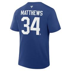 Auston Matthews Toronto Maple Leafs Fanatics Authentic Stack Name & Number T-Shirt On Sale