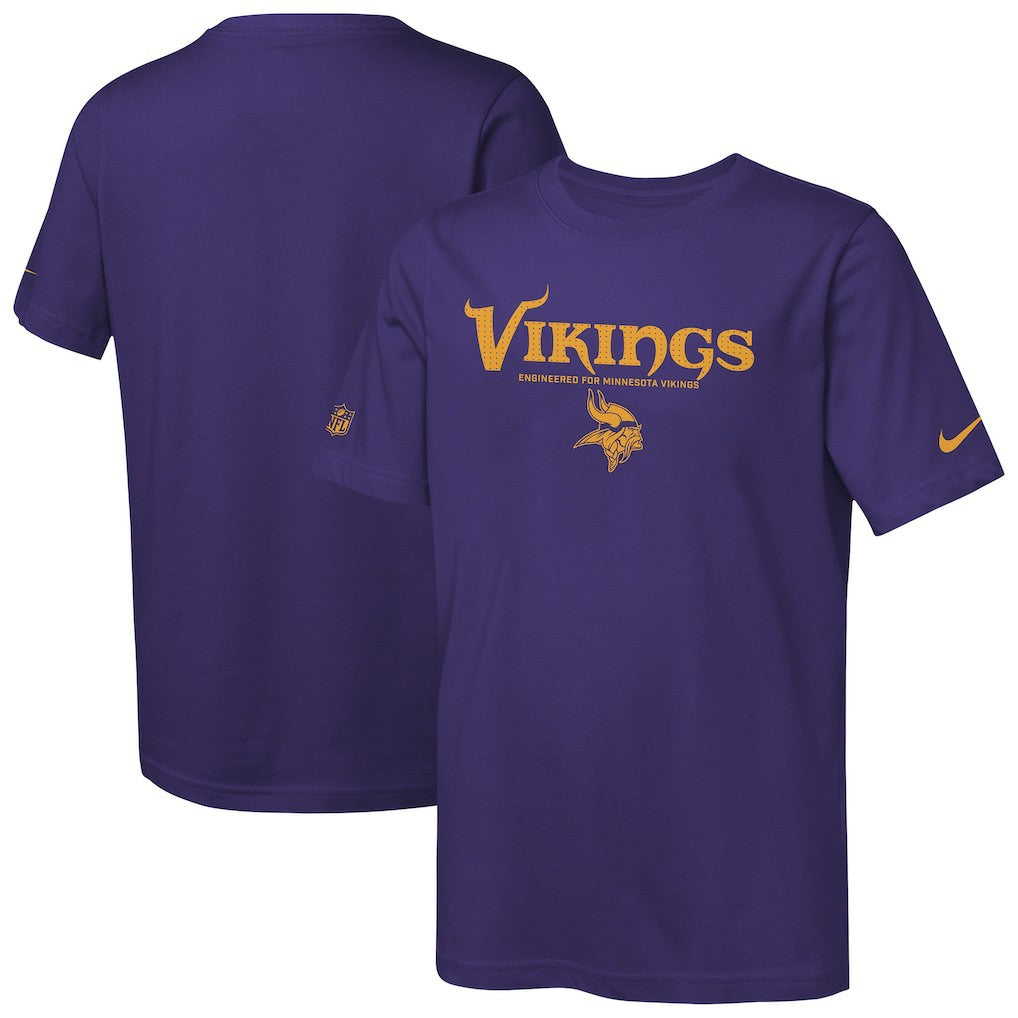 Minnesota Vikings Nike Youth Sideline Team Issue T-Shirt