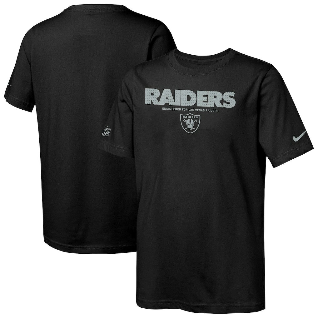 Las Vegas Raiders Nike Youth Sideline Team Issue T-Shirt