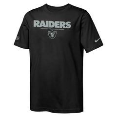 Las Vegas Raiders Nike Youth Sideline Team Issue T-Shirt