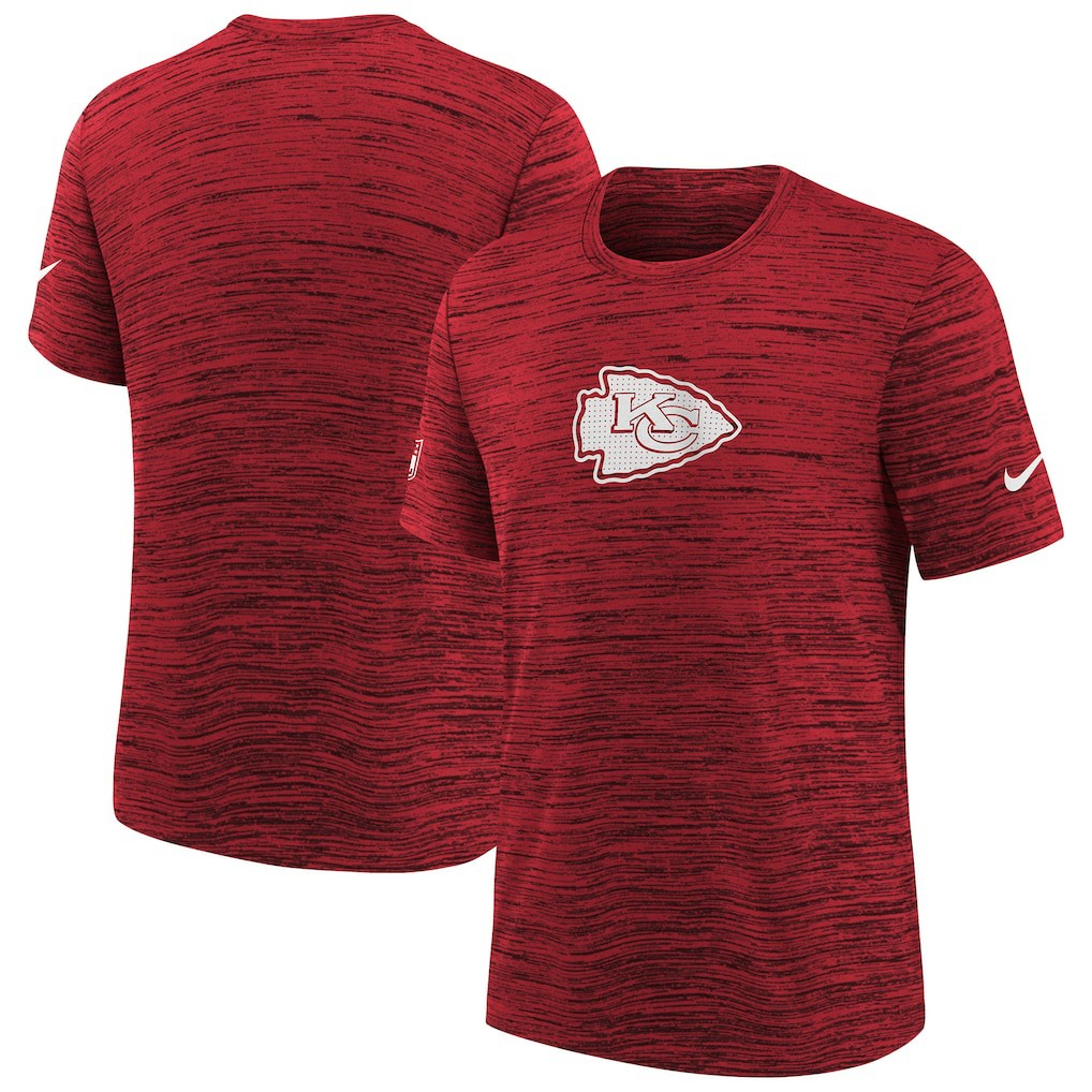 Kansas City Chiefs Nike Youth Sideline Velocity Performance T-Shirt