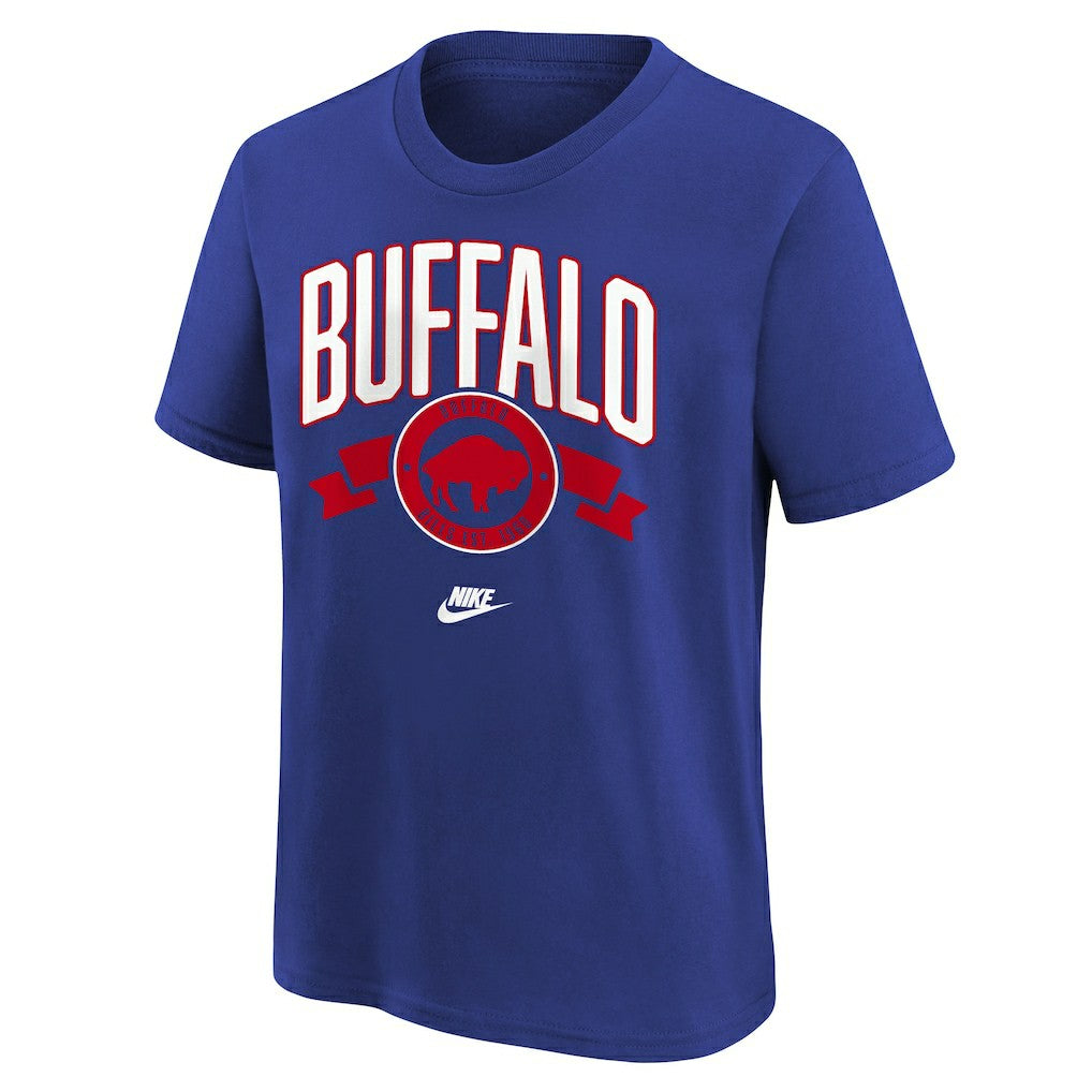 Buffalo Bills Nike Youth Rewind Front & Back Essential T-Shirt