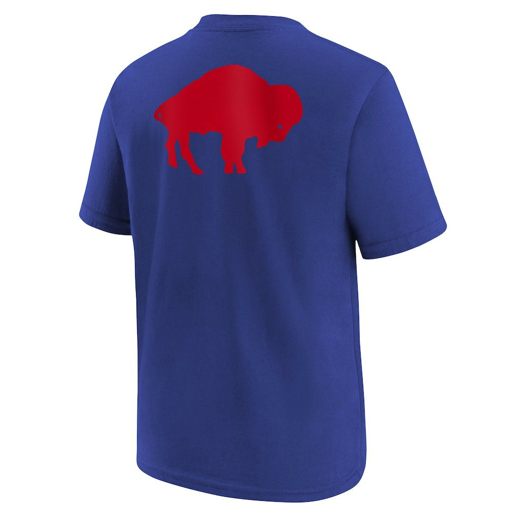 Buffalo Bills Nike Youth Rewind Front & Back Essential T-Shirt