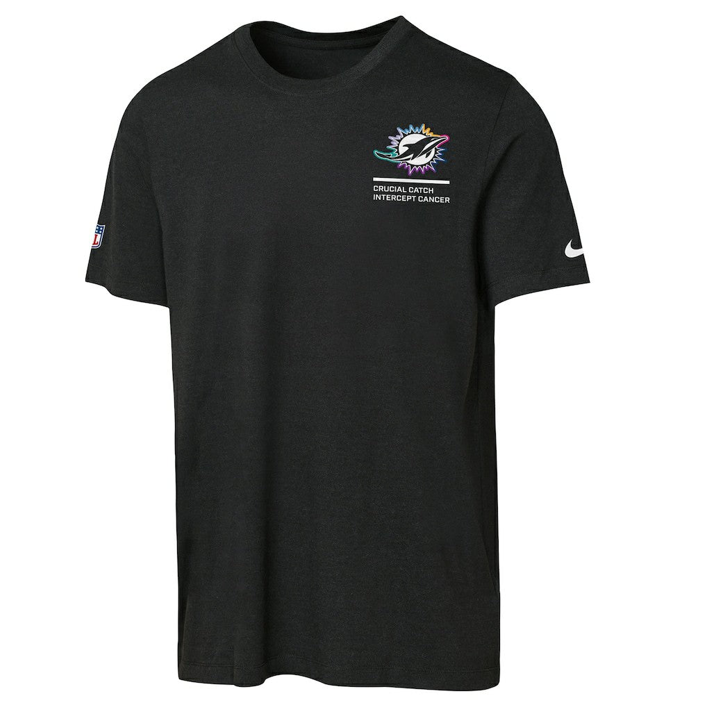 Miami Dolphins Nike Youth 2025 NFL Crucial Catch Tri-Blend Dri-FIT T-Shirt