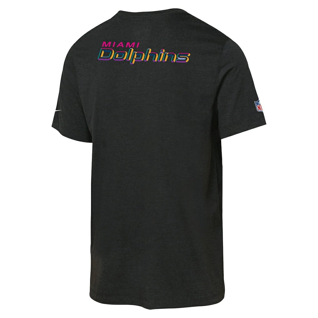 Miami Dolphins Nike Youth 2025 NFL Crucial Catch Tri-Blend Dri-FIT T-Shirt