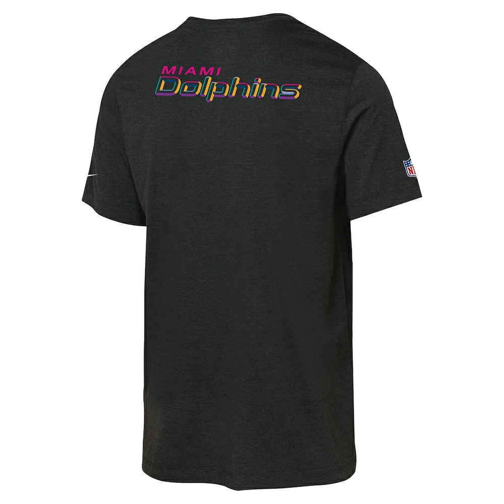 Miami Dolphins Nike Youth 2025 NFL Crucial Catch Tri-Blend Dri-FIT T-Shirt