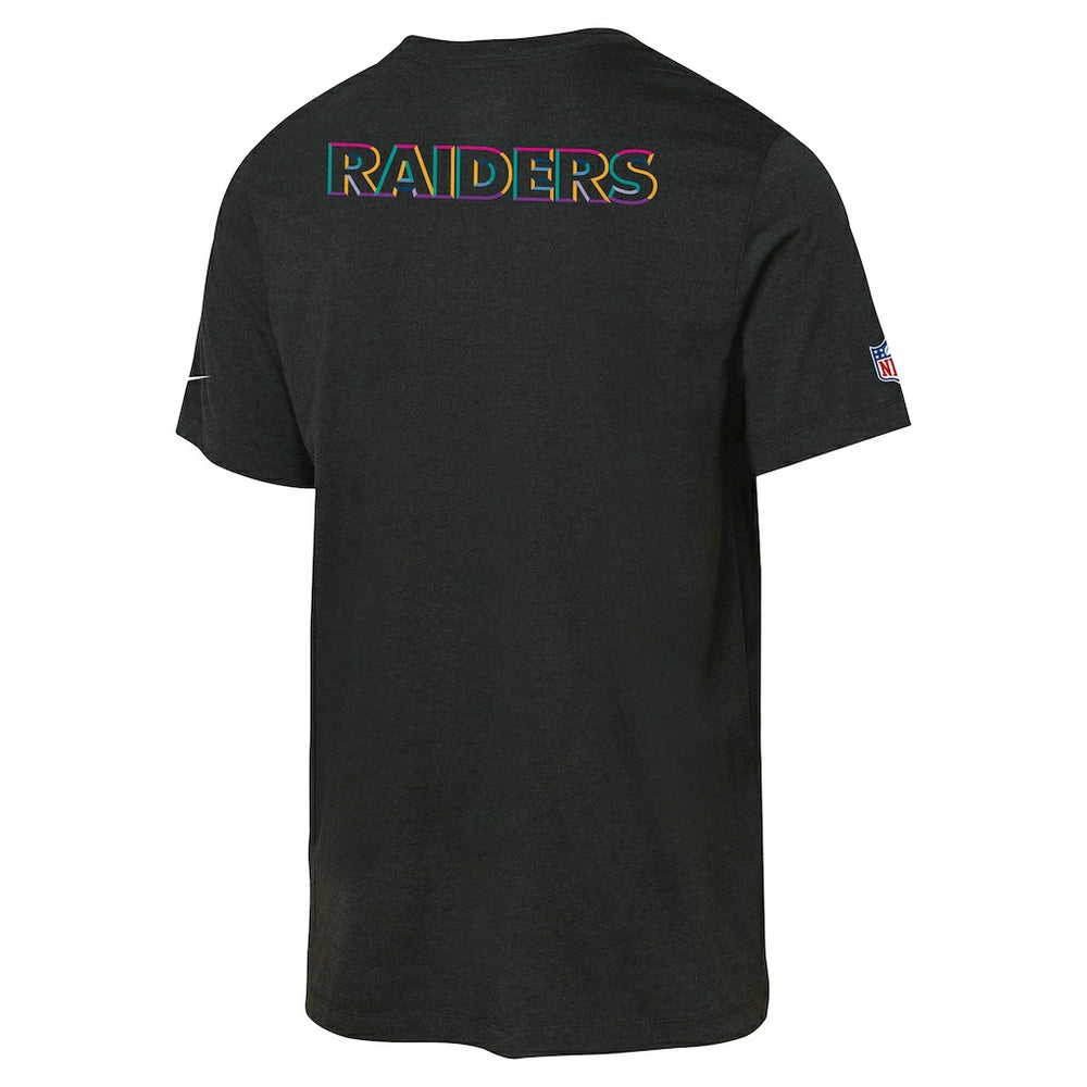 Las Vegas Raiders Nike Youth 2025 NFL Crucial Catch Tri-Blend Dri-FIT T-Shirt