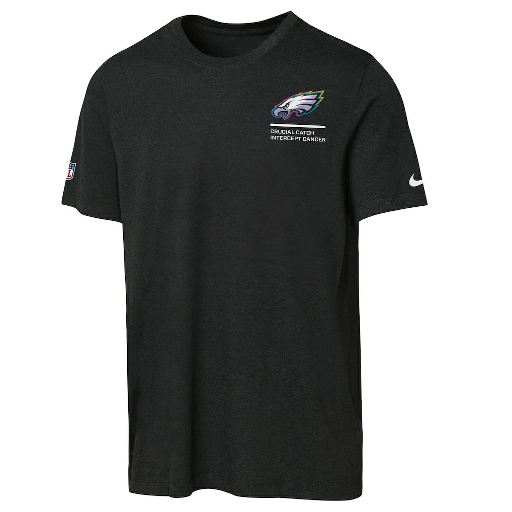 Philadelphia Eagles Nike Youth 2025 NFL Crucial Catch Tri-Blend Dri-FIT T-Shirt
