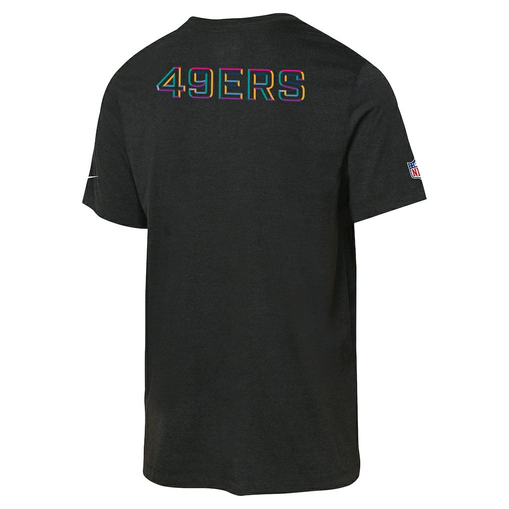 San Francisco 49ers Nike Youth 2025 NFL Crucial Catch Tri-Blend Dri-FIT T-Shirt