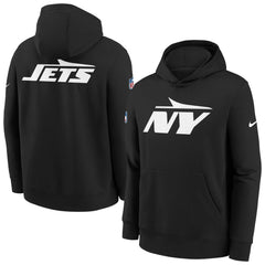 New York Jets Nike Youth Sideline Club Fleece Hoodie