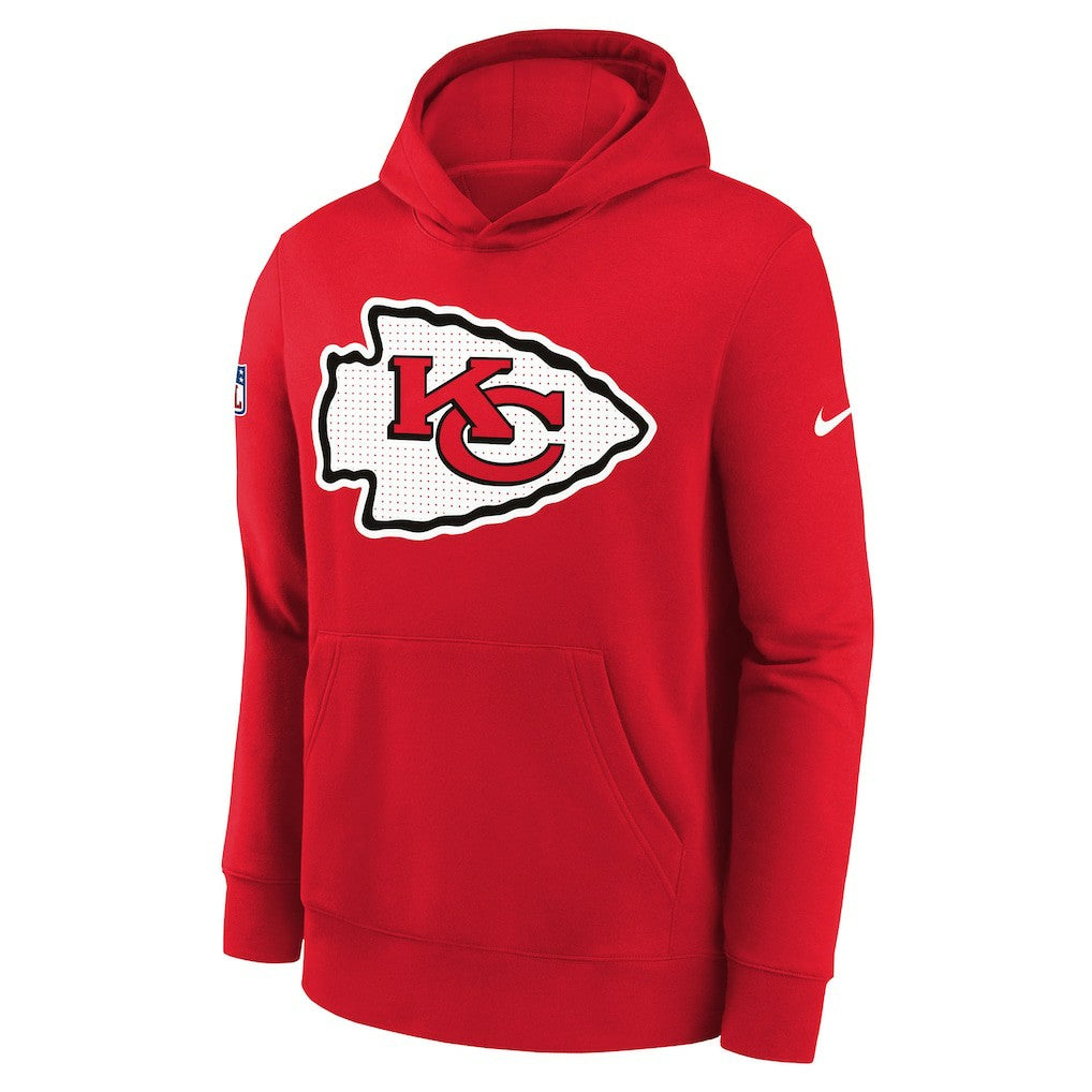 Kansas City Chiefs Nike Youth Sideline Club Fleece Hoodie