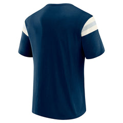 Dallas Cowboys Fanatics Darius Rucker Collection Distressed Throwback Shoulder Stripe T-Shirt