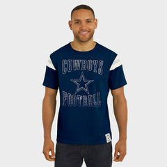 Dallas Cowboys Fanatics Darius Rucker Collection Distressed Throwback Shoulder Stripe T-Shirt