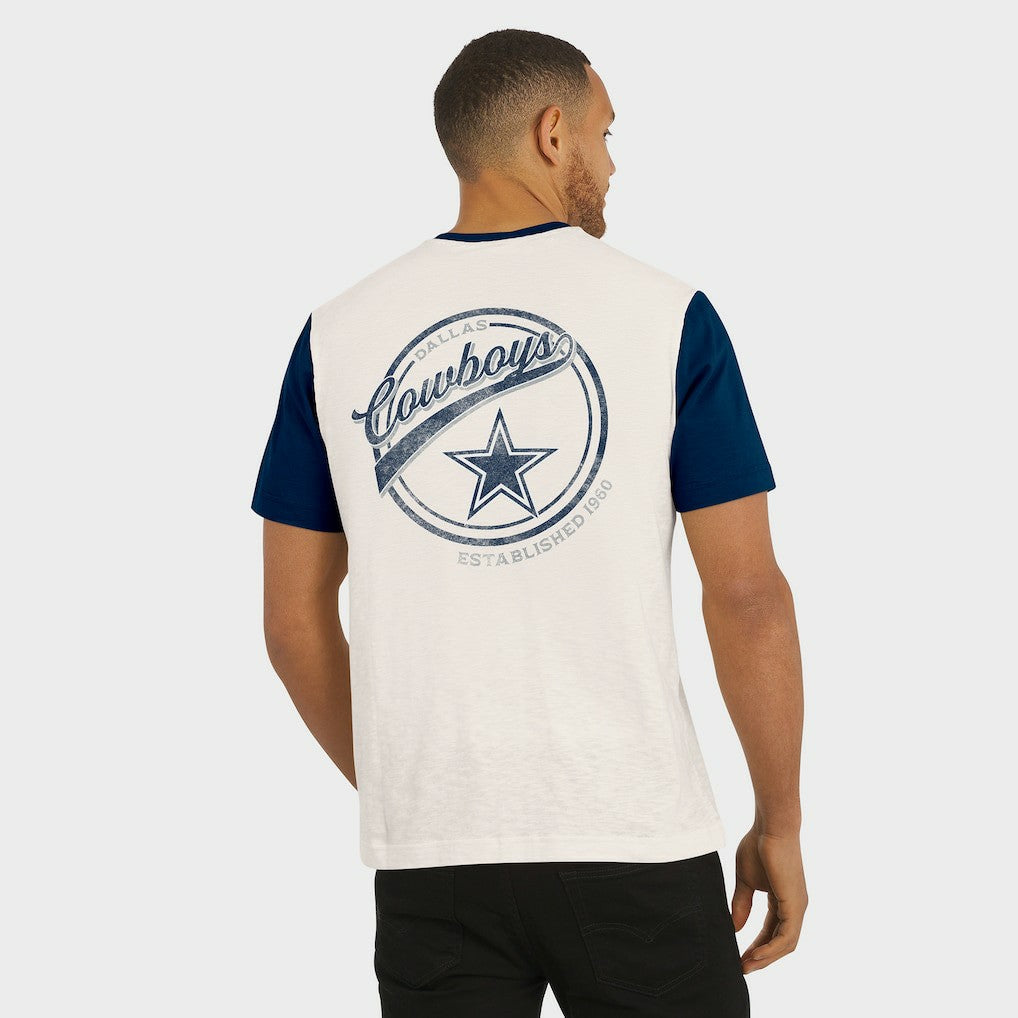 Dallas Cowboys Fanatics Darius Rucker Collection Henley Colorblock Slub Pocket T-Shirt