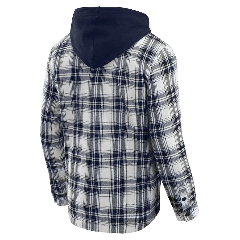 Dallas Cowboys Fanatics Darius Rucker Collection Plaid Flannel Quilted Full-Snap Hooded Shacket