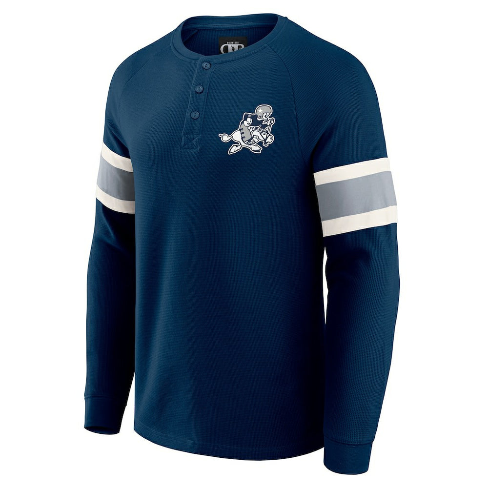 Dallas Cowboys Fanatics Darius Rucker Collection Waffle-Knit Raglan Long Sleeve Henley T-Shirt