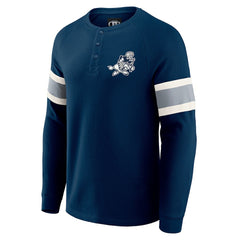 Dallas Cowboys Fanatics Darius Rucker Collection Waffle-Knit Raglan Long Sleeve Henley T-Shirt