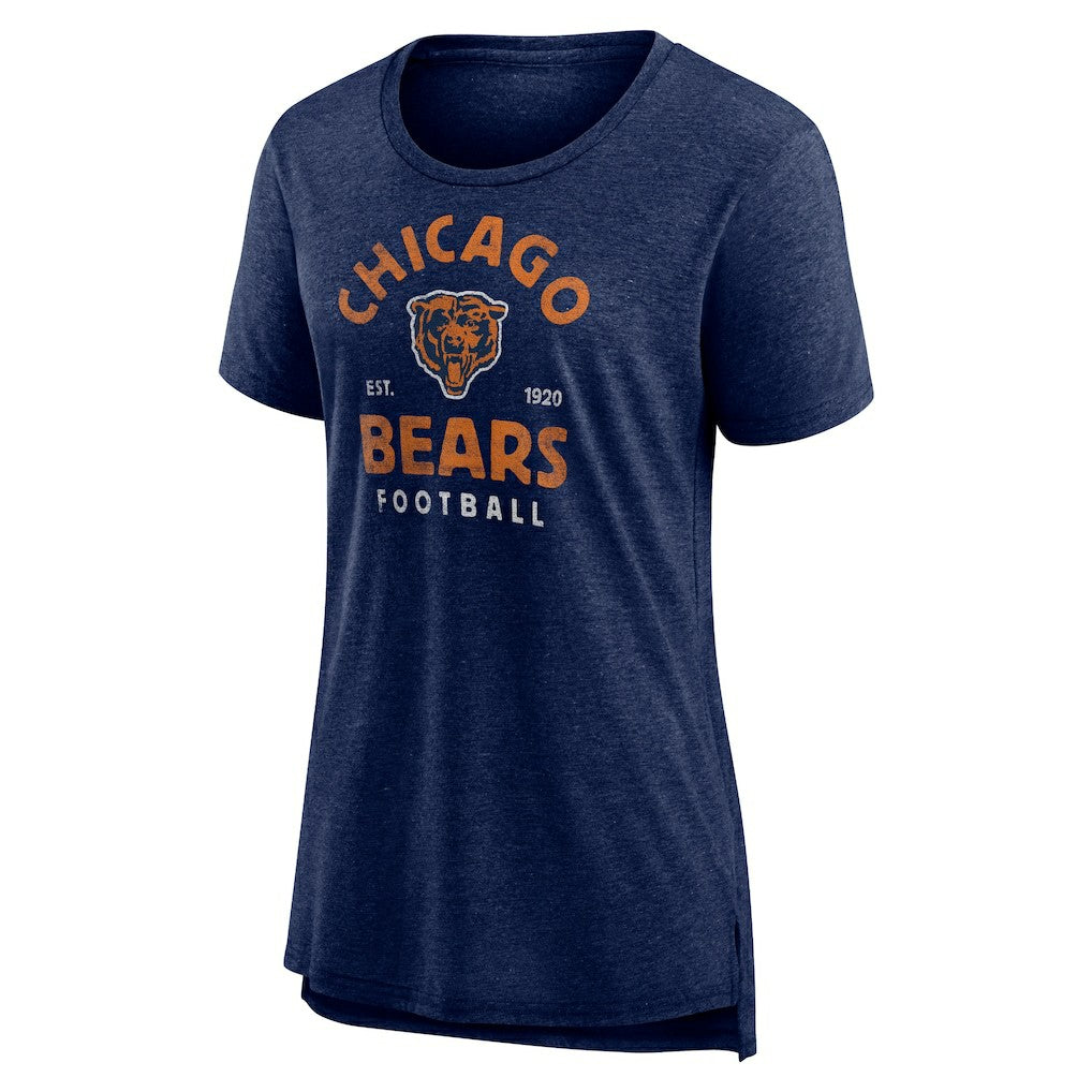 Chicago Bears  Women's Vintage Arch Tri-Blend T-Shirt
