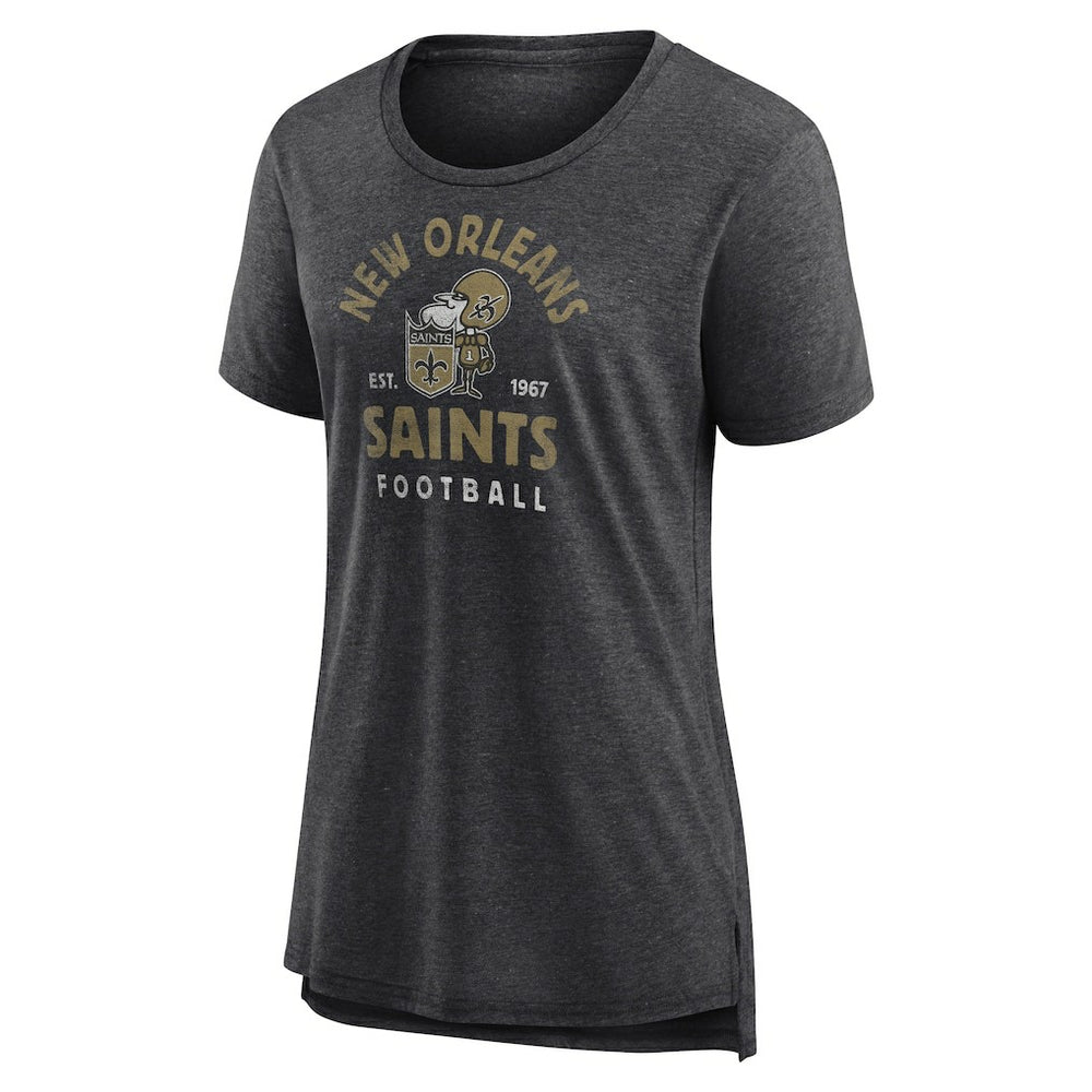 New Orleans Saints  Women's Vintage Arch Tri-Blend T-Shirt