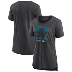 Carolina Panthers  Women's Vintage Arch Tri-Blend T-Shirt