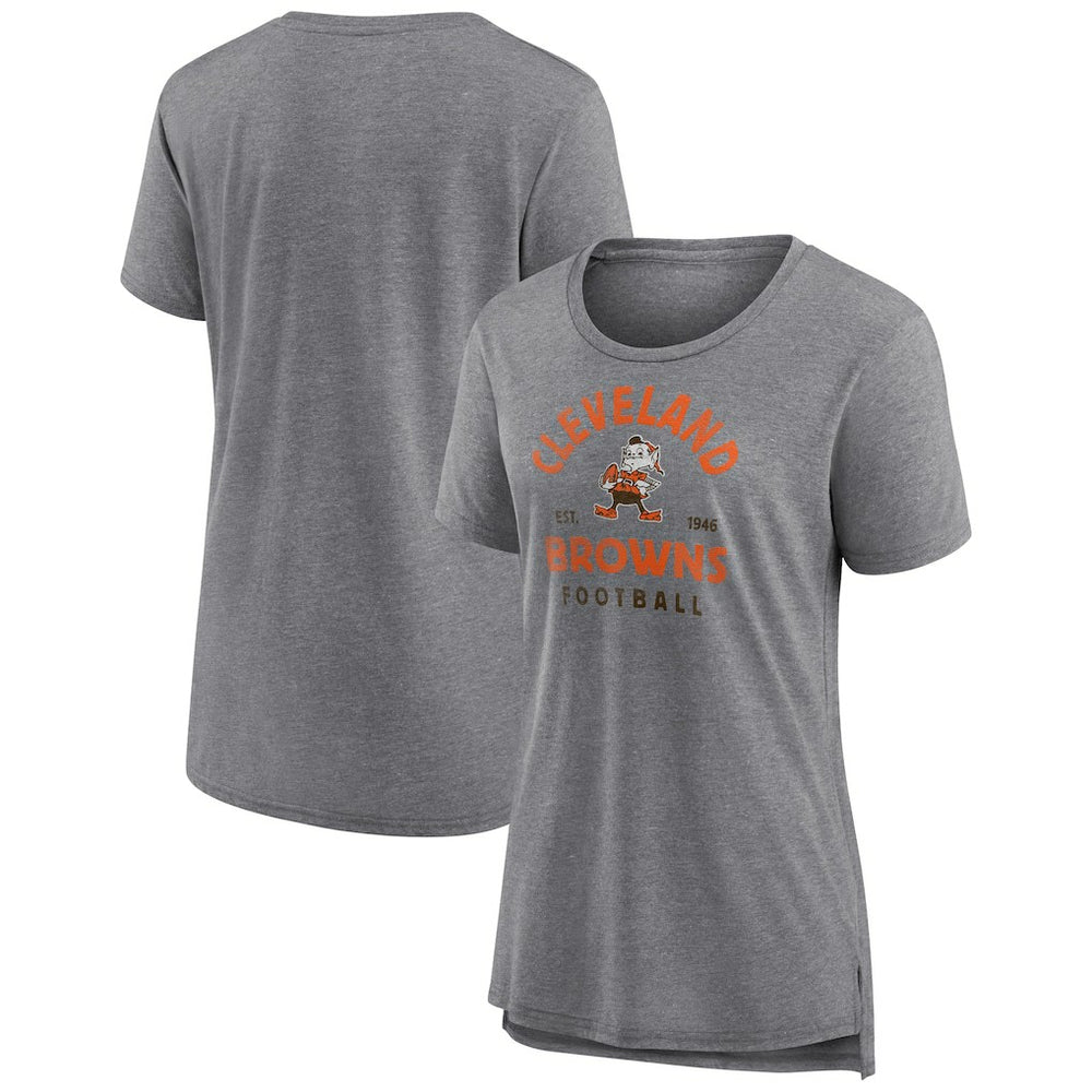 Cleveland Browns  Women's Vintage Arch Tri-Blend T-Shirt