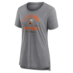 Cleveland Browns  Women's Vintage Arch Tri-Blend T-Shirt