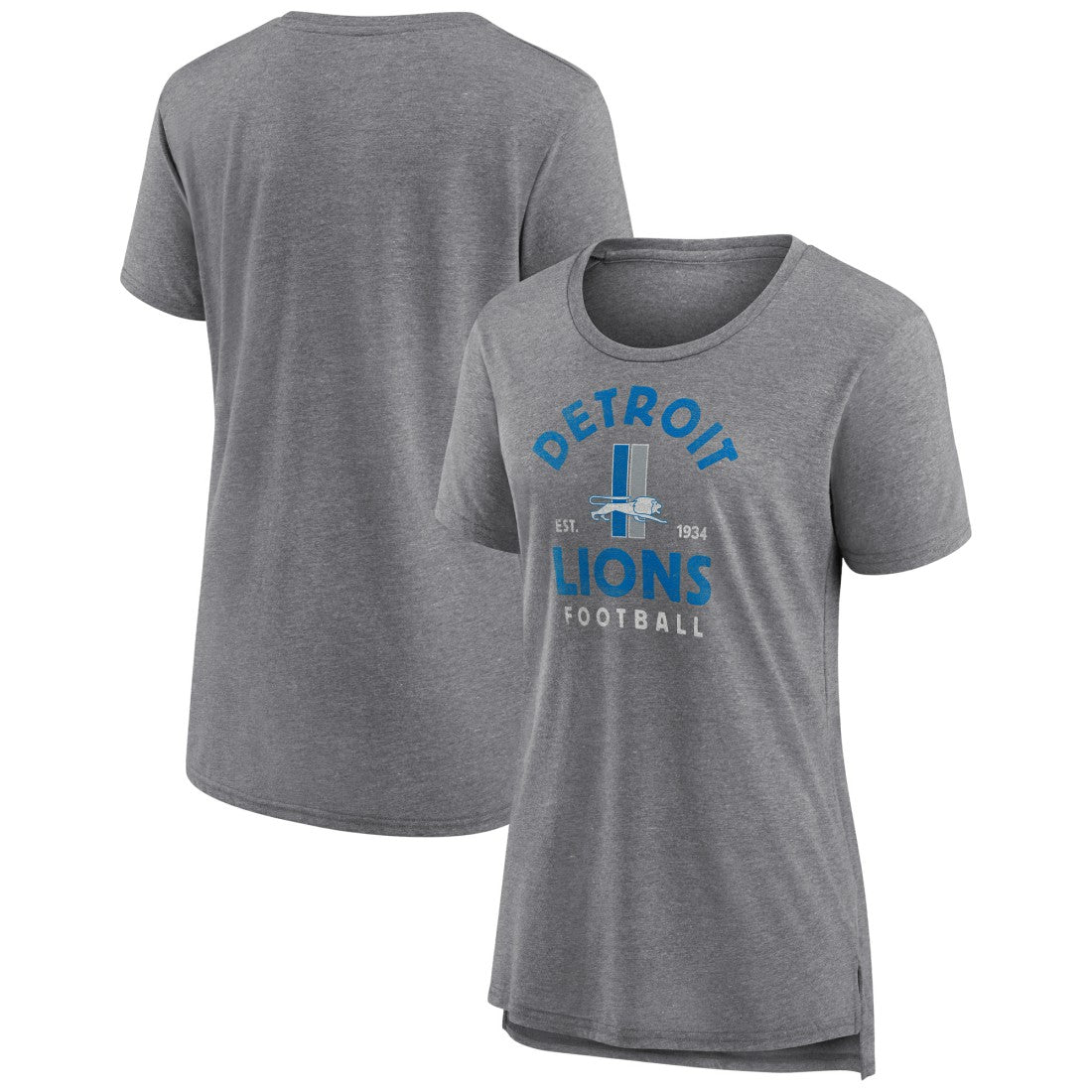 Detroit Lions  Women's Vintage Arch Tri-Blend T-Shirt