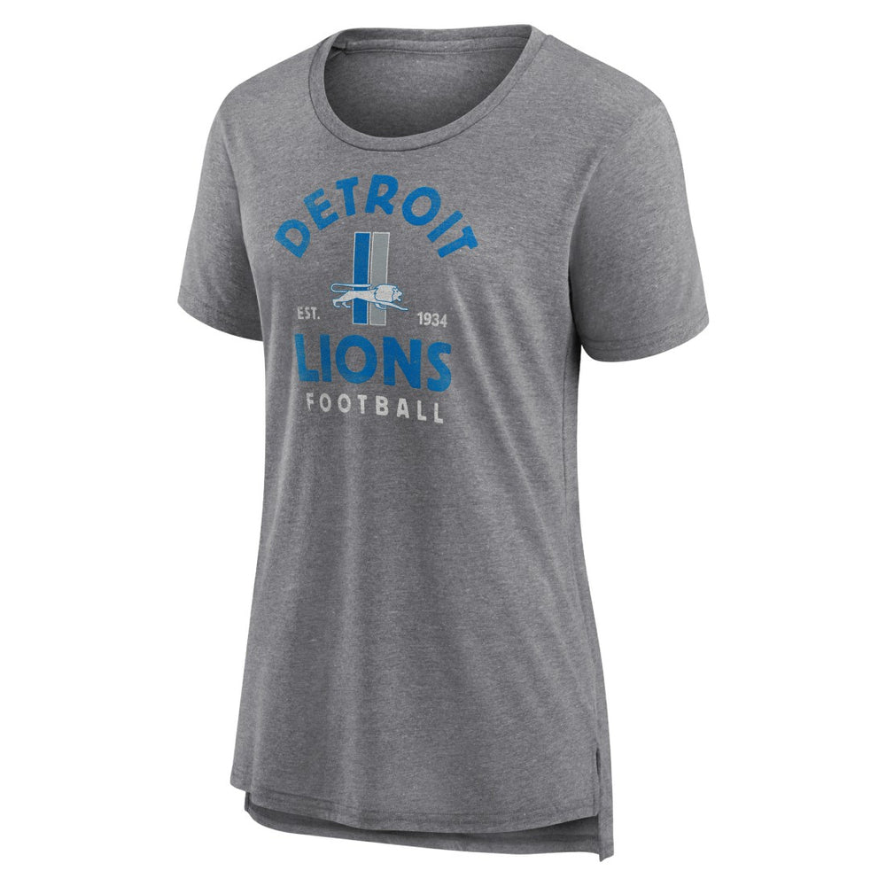Detroit Lions  Women's Vintage Arch Tri-Blend T-Shirt