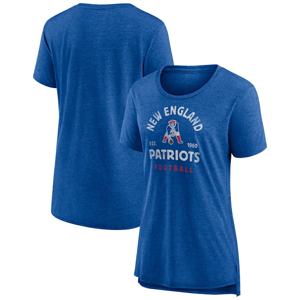 New England Patriots  Women's Vintage Arch Tri-Blend T-Shirt
