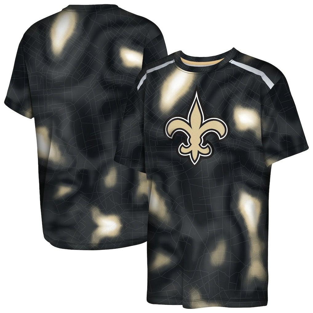 New Orleans Saints  Outerstuff Youth End Zone Dri-Tek T-Shirt